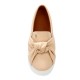 Slip On Laço Napa Feminino Nude