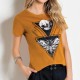 Blusa Mostarda com Estampa Frontal