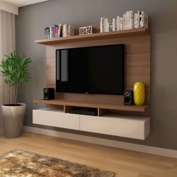 Painel para TV 50 Polegadas Natural e Off White